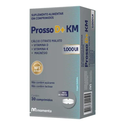 Cálcio Prosso D+ KM MDK 1000UI 30 comprimidos