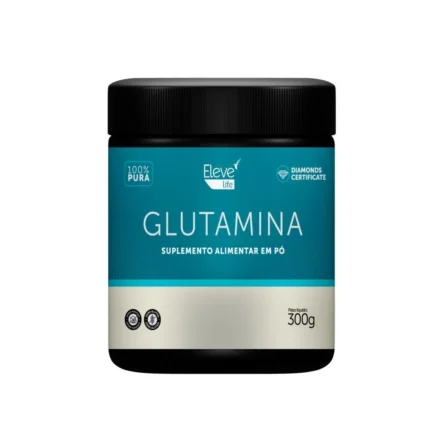 Glutamina 300g - 1 Unidade Eleve Life + E-book